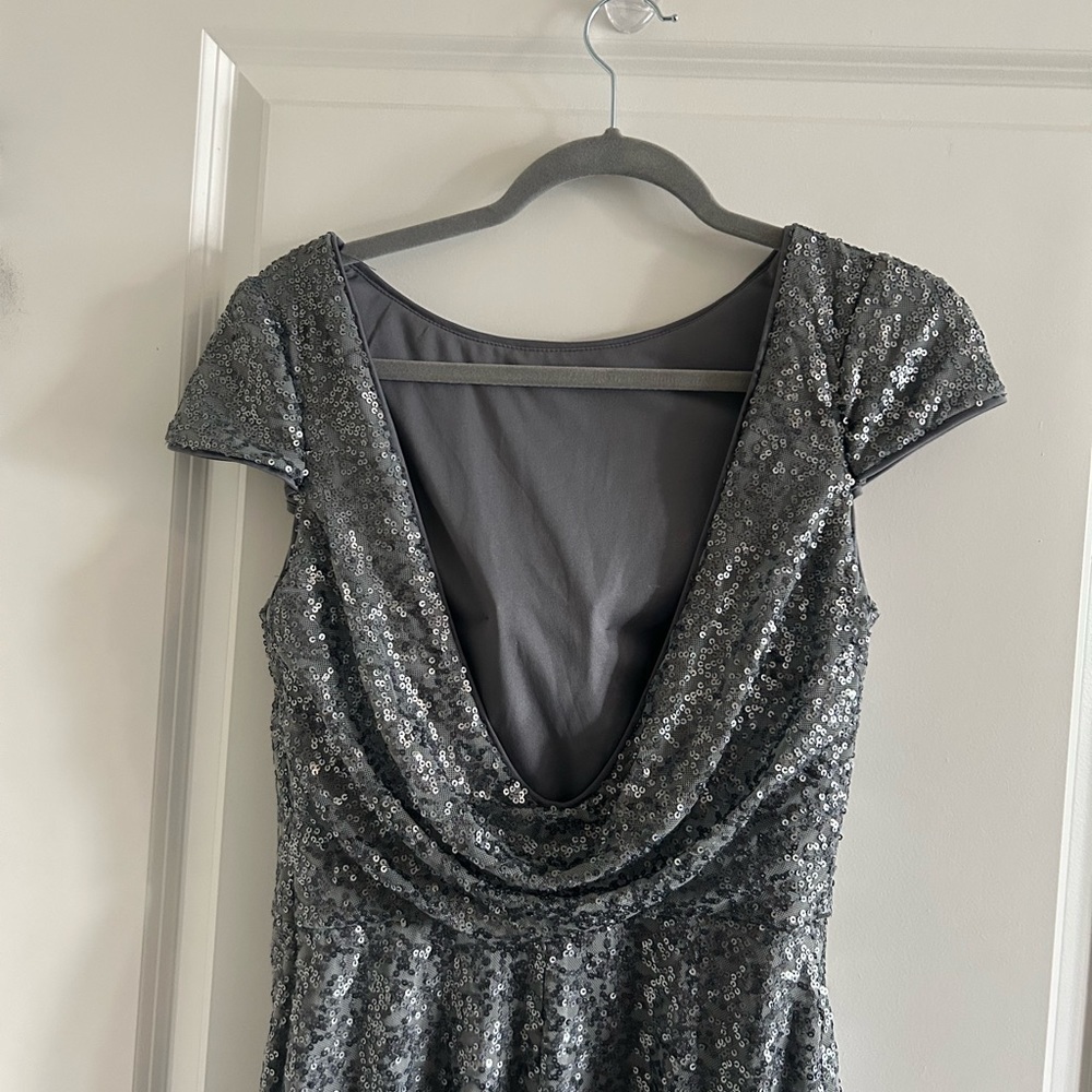- BILL Levkoff Sequined Gown Dress Size 6 - Picture 6 of 8